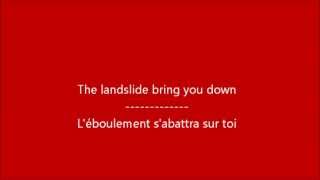 Glee  Landslide  Paroles amp Traduction [upl. by Sudaorb]