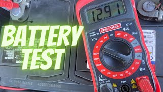 HOW TO USE A DIGITAL MULTIMETER ON A CAR BATTERY [upl. by Amihsat]