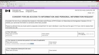 HOW TO FILL IMM5744 CONSENT FORM FOR ATIP [upl. by Nadia49]