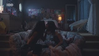 Euphoria 1x05  Rue and Lexi kiss [upl. by Ecirahc933]