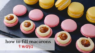 4 ways to fill macarons  Master Your Macarons Series Part 6 [upl. by Vonny]