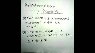 ARCHIMEDEAN PROPERTY  Archimedean Property  SEQUENCE [upl. by Jude364]