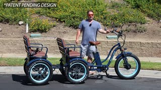 Wow Passengers amp Cargo The Ultimate Electric Bike The Best 3 Wheel EBike for Transportation [upl. by Brunella]