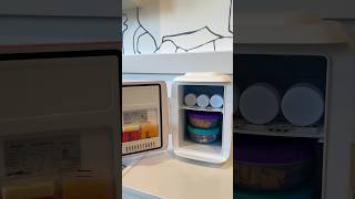 ASMR mini fridge restock 🎀🍒🩷 asmr restock minifridge satisfying organization [upl. by Conti]