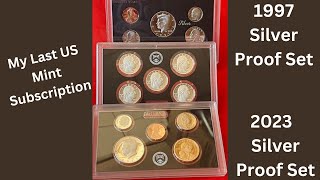 2023 Silver Proof Set Unboxing  My Last Subscription to the US Mint Plus a 1997 Silver Proof Set [upl. by Alexander]