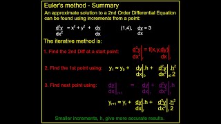 EULERS METHOD  2nd Order Differential Equations [upl. by Jr]