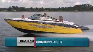 Monterey Boats 204FS Boating Magazine Walk Through [upl. by Mide]