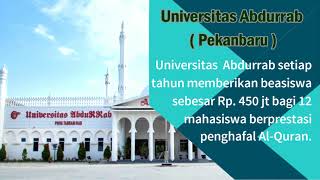 Daftar Universitas yang Menerima Penghafal AlQuran [upl. by Darrelle]