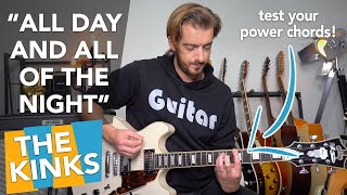 The Kinks quotAll Day And All Of The Nightquot guitar tutorial  SOLO [upl. by Eittocs]