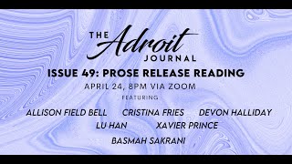 The Adroit Journal  2024 Veasna So Scholars Celebration amp Issue Release Reading [upl. by Diver831]