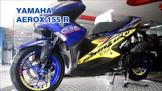 Yamaha Aerox 155cc R MesinVVA MODIFIKASI BODY DEALER [upl. by Ahsatel278]