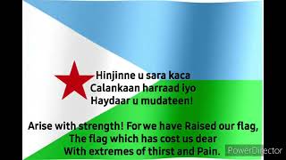 National Anthem of Djibouti Jabuuti SOEN [upl. by Asillam]