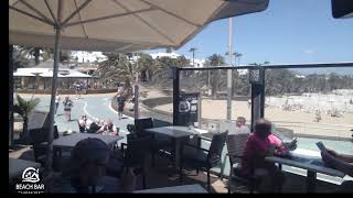 Webcam Lanzarote  Live Stream from the Beachbar in Costa Teguise [upl. by Bradford]