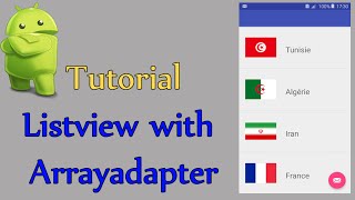 List View App Android Studio Tutorial Using Custom Adapter [upl. by Tzong513]