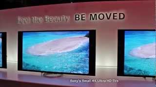 CES 2013  Sonys Latest HDTV Technology  Triluminous TVs  4K XBR TV and OLED TV [upl. by Katherina]