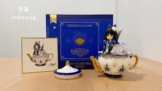 【DLC Series Tea Time Cats Tea Canister】Teapot Cow Cat Vol03 Figure By Ribose 《茶会猫系列》第三弹奶牛猫模型开箱 [upl. by Hilleary]