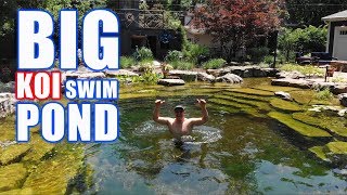 COOLEST RECREATION POND with KOI Greg Wittstock The Pond Guy [upl. by Ellekcir]