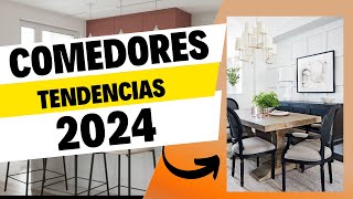 ✅ COMEDORES MODERNOS 2024 COLORESESTILOS👉Tendencias mesas sillas lámparas🚨 [upl. by Uzial]