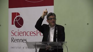 Conférence de Jean Luc Mélenchon à Sciences Po Rennes [upl. by Atnuhs]