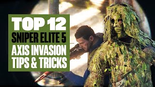 Top 12 Sniper Elite 5 Axis Invasion Mode Tips And Tricks  UNLOCK THE GHILLIE SUIT IN RECORD TIME [upl. by Ecenaj]