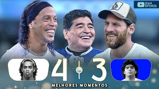 O DIA QUE RONALDINHO E MARADONA JOGARAM JUNTOS ELES NÃO IMAGINAVAM QUE ESSA SERIA SUA ÚLTIMA PARTIDA [upl. by Elcin404]