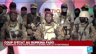 Coup dÉtat au Burkina Faso  le lieutenantcolonel Damiba renversé par le capitaine Ibrahim Traoré [upl. by Nordine]