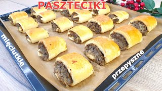 Szybkie i mięciutkie paszteciki z pieczarkami  niesamowicie pyszne 👌 wszyscy je uwielbiają 👍 HIT [upl. by Rim]