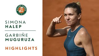 Simona Halep vs Garbine Muguruza  SemiFinal Highlights I RolandGarros 2018 [upl. by Lawley]