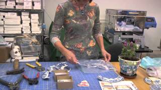 How to Cut China Plate for Mosaic Art [upl. by Paderna779]