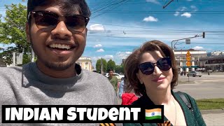 Celebration of Victory day 🇷🇺  Indian Student 🇮🇳  kabardino balkarian state university [upl. by Judi]