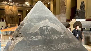 The pyramidion of Black Pyramid Amenemhat III capstone basalt from Pyramid at Dashur ancientegypt [upl. by Isis808]