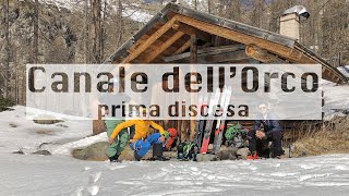 FREERIDE SKI  📍Punta dellOrco  canale dellOrco  PRMA DISCESA 💎 [upl. by Nivalc]