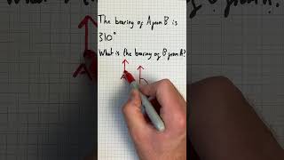 Finding the Bearing of B from A  Maths GCSE [upl. by Jarl]