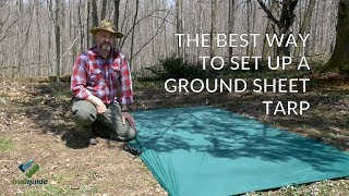 The BEST WAY To Set Up A GROUND SHEET TARP [upl. by Dicky94]