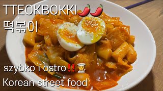 🇰🇷떡볶이 Tteokbokki  Koreańskie jedzenie uliczne [upl. by Lacefield513]