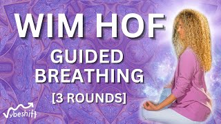 Guided Wim Hof Method Breathing  3 Rounds [upl. by Okiruy]