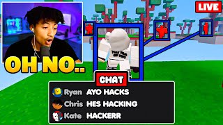 I TROLLED My ENTIRE LIVESTREAM Roblox Bedwars [upl. by Anilac990]