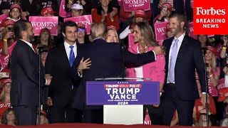 BREAKING NEWS Trump Invites Don Jr Tiffany Eric And Their Spouses On Stage At PA Rally [upl. by Luing674]