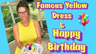 My FAMOUS Yellow Dress amp Happy Birthday ShoutOuts Diane Marie [upl. by Tyrus]