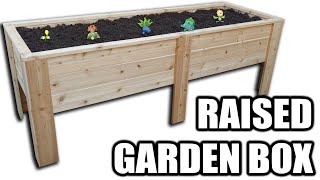 How to Build a MASSIVE Raised Garden Box  Free Plans [upl. by Inattyrb884]