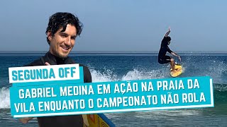 GABRIEL MEDINA TREINA PELA MANHÃ NAS MAROLAS DA PRAIA DA VILA EM SAQUAREMA [upl. by Sivla]