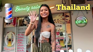 💈BARBER GIRL CREAM says SHE KNOWS How to TAKE CARE my Hair  Pattaya Thailand 🇹🇭 ASMR [upl. by Eniluqcaj368]