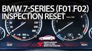 BMW 7Series service reminder reset F01 F02 [upl. by Noonberg9]