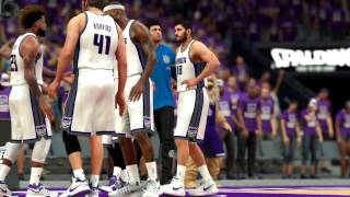 NBA 2K17 Kings MyGM  Comeback vs The Warriors Also Buzzer Beater [upl. by Hance]