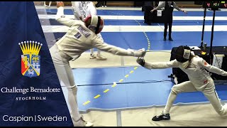 Challenge Bernadotte 2024 epee pool Caspian P vs Conrad Kongstad [upl. by Arthur]