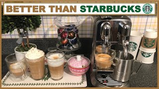 Nespresso CREATISTA PLUS Coffee Drinks  Better than Starbucks Recipes  OriginalLine By Breville [upl. by Ilyse]