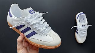 HOW TO LOOSE LACE UP ADIDAS SAMBA [upl. by Stolzer]