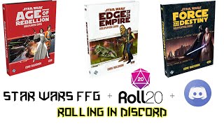 How to play Star Wars FFG with Roll20  Dice Rolls in Discord [upl. by Celeste661]