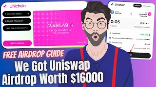 Unichain Airdrop  Biggest Crypto Airdrop By UniSwap  Step By Step Guide  Free Crypto Airdrop [upl. by Calan]