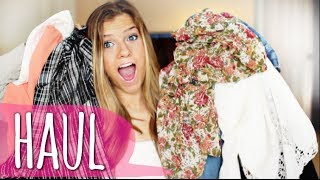 HUGE Spring Clothing Haul 2014 ❁ Forever 21 Urban Outfitters Topshop amp More [upl. by Nibroc227]